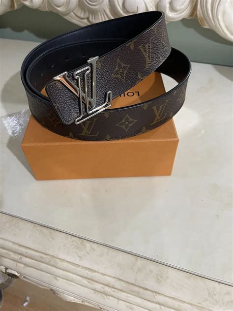 louis vuitton belt black and gold